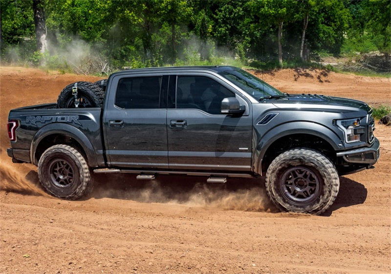 N-Fab T154RKRCC RKR Rails 16-17 Toyota Tacoma Double Cab - Tex. Black - 1.75in