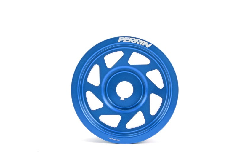 Perrin Performance PSP-ENG-100BL PERRIN 93-14 Subaru Impreza (Incl. 02-14 WRX) / 04-21 STI Lightened Crank Pulley - Blue