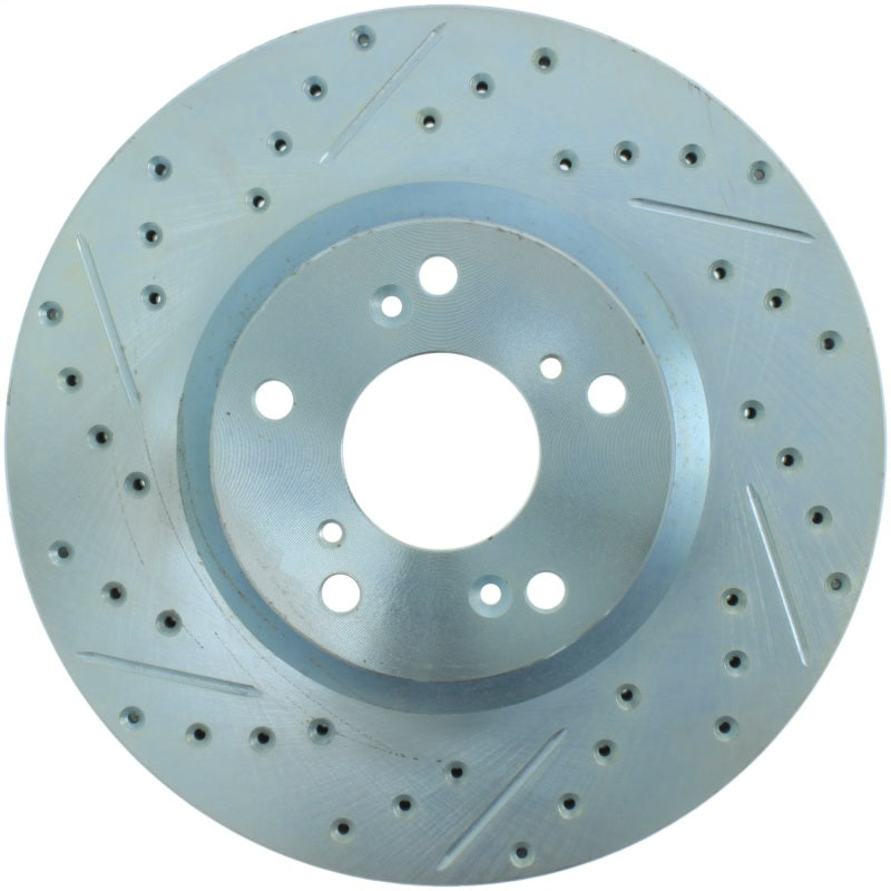 Stoptech 227.40057R StopTech Select Sport 06-15 Honda Civic Si Slotted and Drilled Right Front Rotor