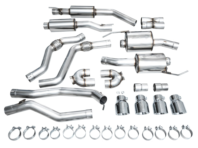 AWE Tuning 3015-42625 2020+ Ford Explorer ST Touring Edition Exhaust w/ Chrome Silver Tips