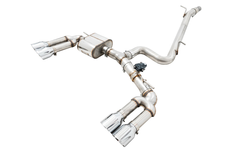 AWE Tuning 3025-42068 Audi 8V S3 SwitchPath Exhaust w/Chrome Silver Tips 102mm