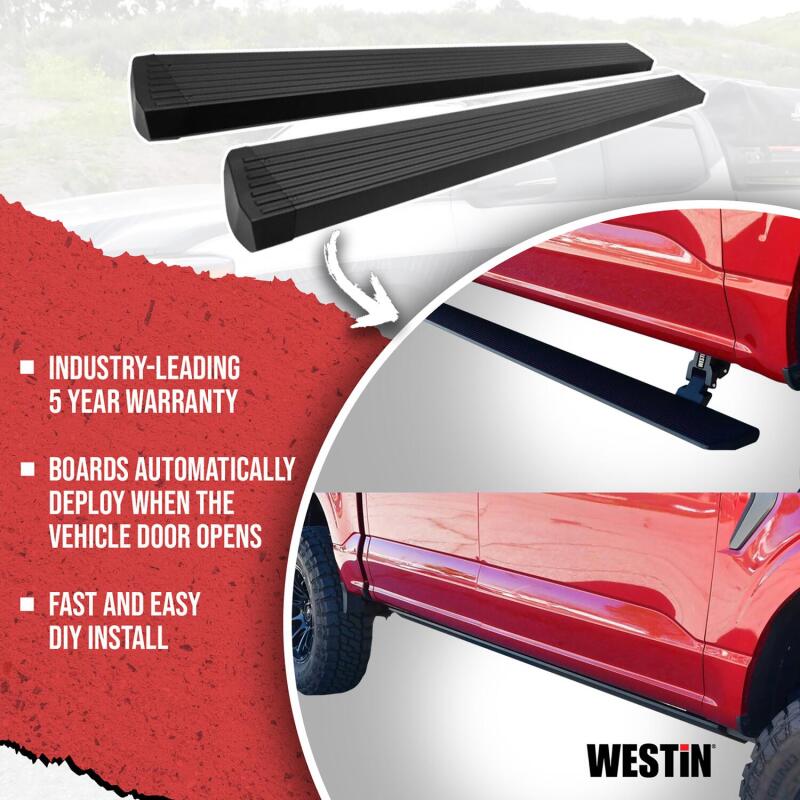 Westin 29-23945 15-25 Ford F-150 SuperCrew / 17-25 F-250/350 CrewCab Pro-e Running Boards - Tex. Blk