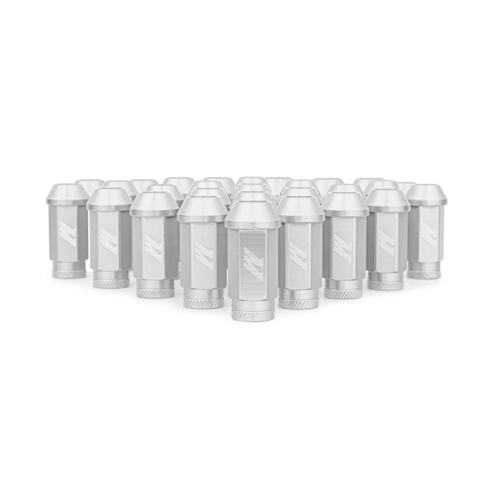 Mishimoto MMLG-15-27LSL Aluminum Locking Lug Nuts M12x1.5 27pc Set Silver