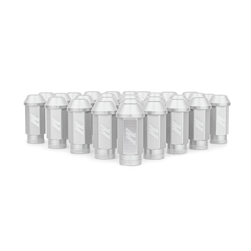 Mishimoto MMLG-15-27LSL Aluminum Locking Lug Nuts M12x1.5 27pc Set Silver