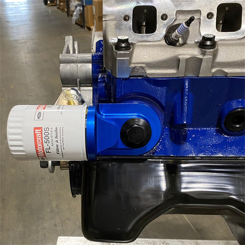 Ford Racing M-6880-B50 Push Rod V8 90 Degree Billet Oil Filter Adapter