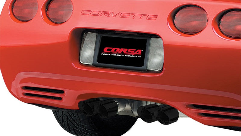 CORSA Performance 14961BLK Corsa 1997-2004 Chevrolet Corvette C5 Z06 5.7L V8 Black Xtreme Axle-Back Exhaust