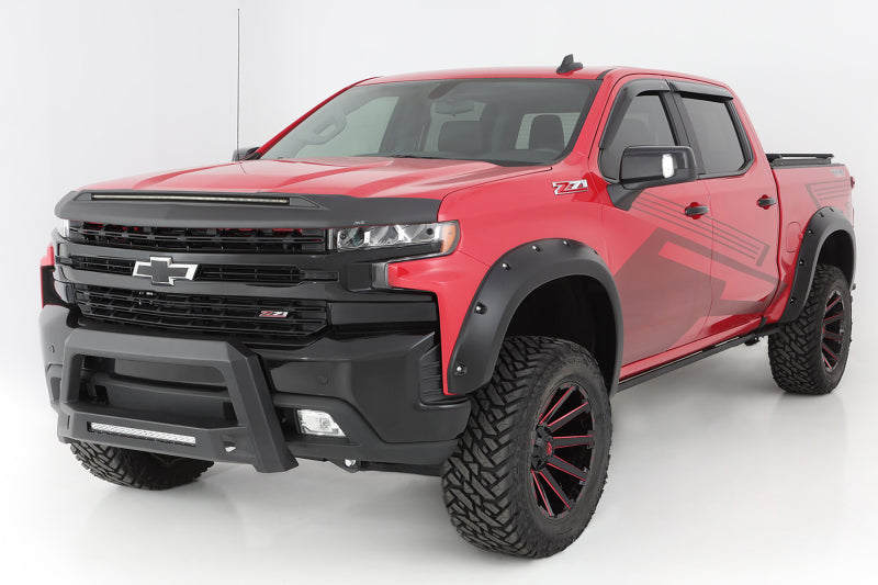 Bushwacker 40927-02 19-21 Chevrolet Silverado 1500 Pocket Style Flares 4pc - Black