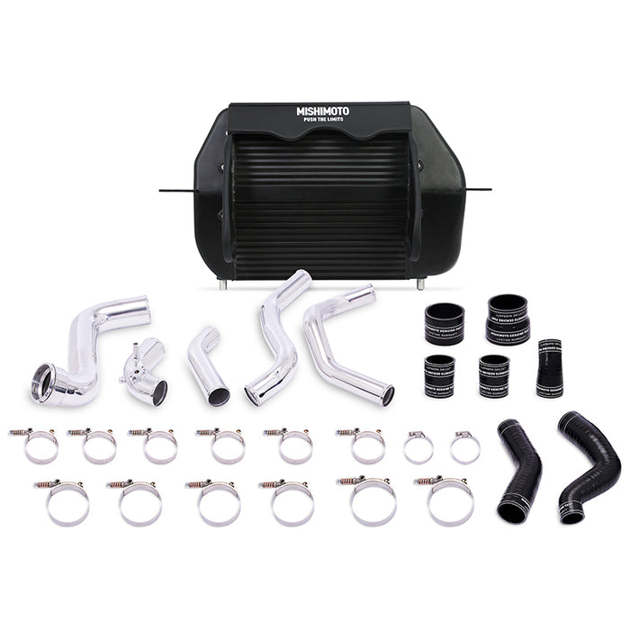 Mishimoto MMINT-F150-11KPBK 2011-2014 Ford F-150 EcoBoost Black Intercooler w/ Polished Pipes