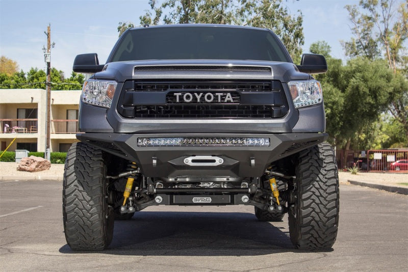 Addictive Desert Designs F741422860103 2014+ Toyota Tundra Stealth Fighter Front Bumper w/Winch Mount & Sensors