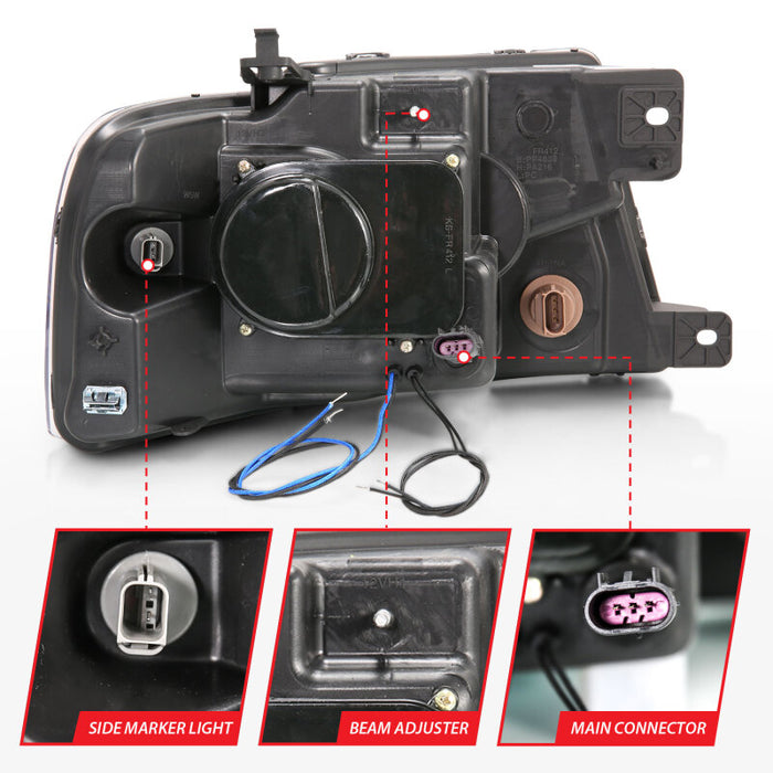 ANZO 111204 ANZ LED/Projector Headlights