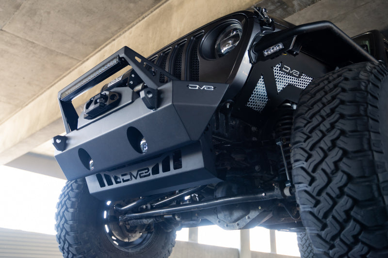 DV8 Offroad SPJL-02 18-23 Jeep Wrangler JL/JT Front Bumper Sway-Bar Disconnect Motor Skid Plate