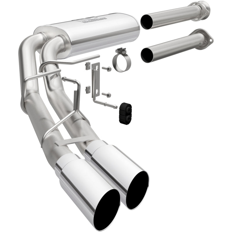 Magnaflow 19563 15-21 Ford F-150 Street Series Cat-Back Performance Exhaust System- Polished Side Exit