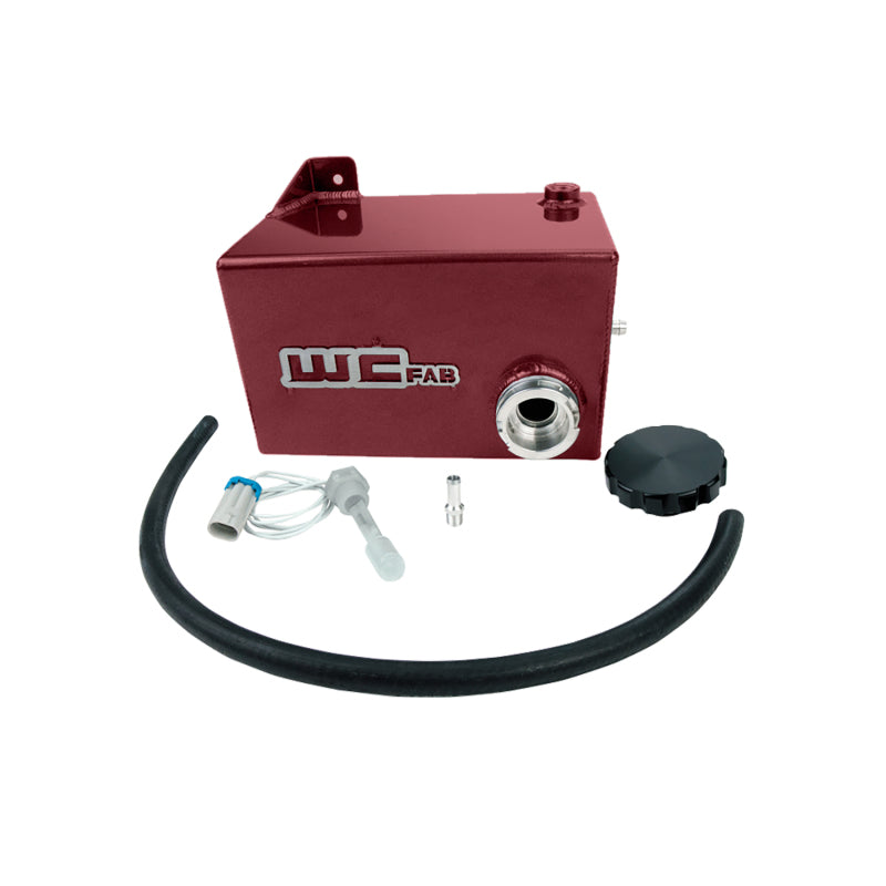 Wehrli WCF100645-RED 01-07 Chevrolet 6.6L LB7/LLY/LBZ Duramax OEM Placement Coolant Tank Kit - WCFab Red