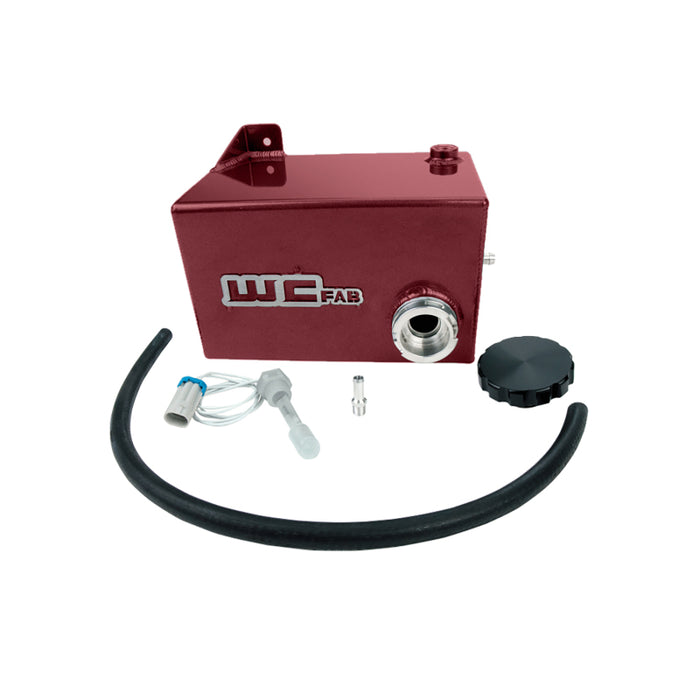 Wehrli WCF100645-RED 01-07 Chevrolet 6.6L LB7/LLY/LBZ Duramax OEM Placement Coolant Tank Kit - WCFab Red