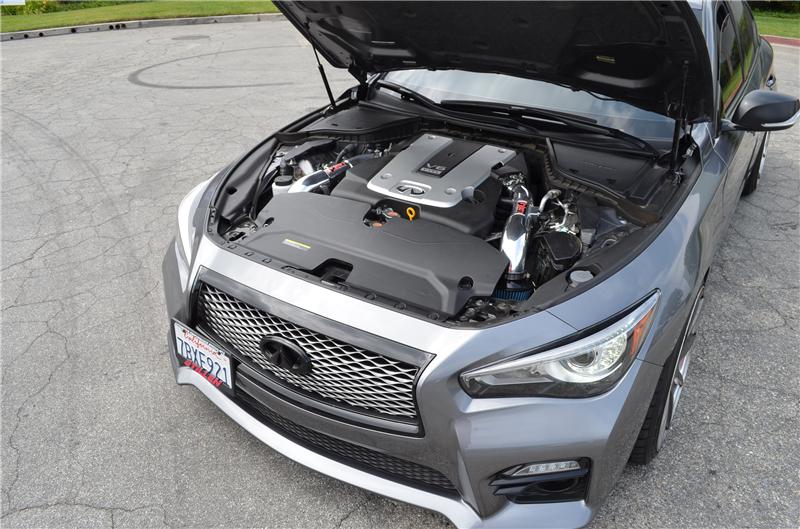 Injen SP1999P 14 Infiniti Q50 3.7L V6 Polished Dual Short RAM Intake w/ MR Techn and Heat Shields