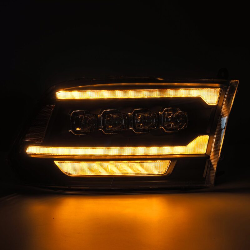 AlphaRex 880556 09-18 RAM 2500 NOVA LED Proj Headlights Plank Style Chrome w/Activ Light/Seq Signal/DRL