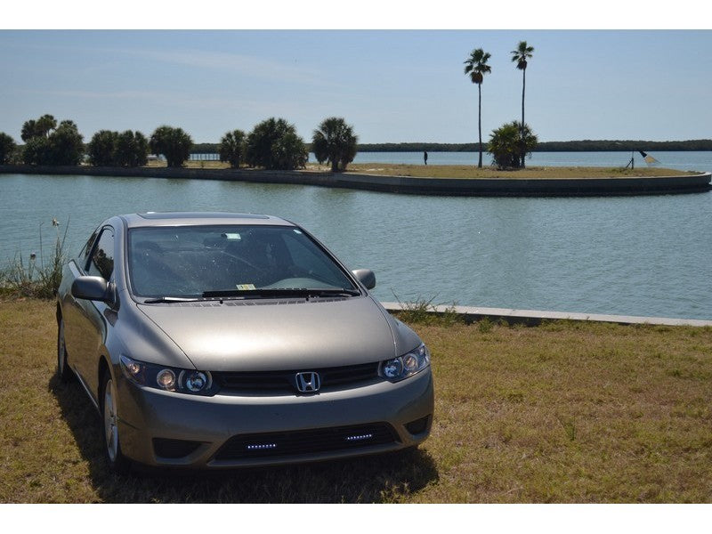 SPYDER 5010780 Spyder Honda Civic 06-08 2Dr Projector Headlights LED Halo Black High H1 Low H1 PRO-YD-HC06-2D-HL-BK