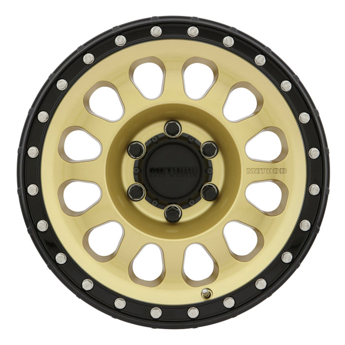 Method Wheels MR31578560100 Method MR315 17x8.5 0mm Offset 6x5.5 106.25mm CB Gold/Black Street Loc Wheel