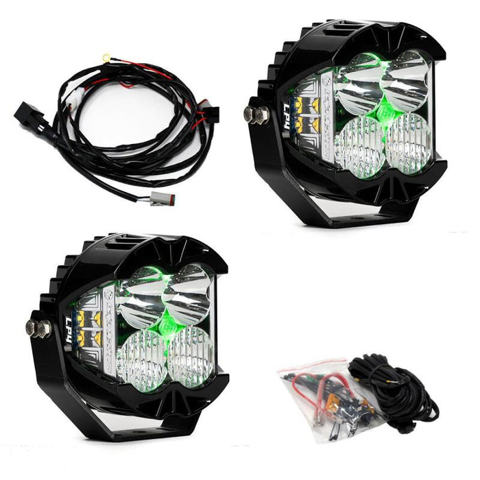 Baja Designs 297816 LP4 Pro Driving/Combo LED - Green Backlight (Pair)