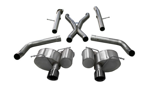 CORSA Performance 21058BLK Corsa 2012-21 Jeep Grand Cherokee SRT 2.75in Dual Rear Xtreme Cat-Back Exhaust - Black PVD TipFinish