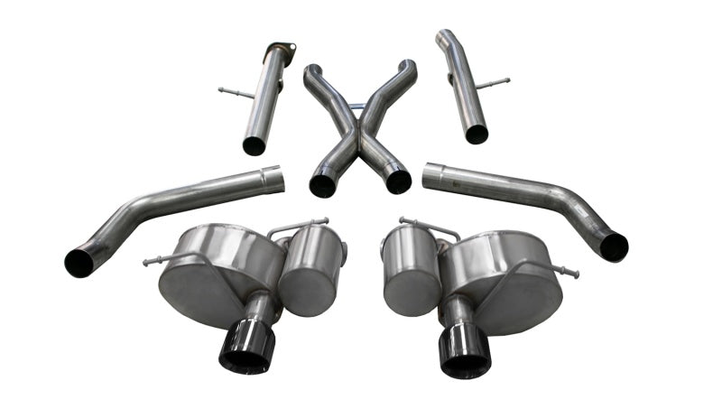 CORSA Performance 21058BLK Corsa 2012-21 Jeep Grand Cherokee SRT 2.75in Dual Rear Xtreme Cat-Back Exhaust - Black PVD TipFinish