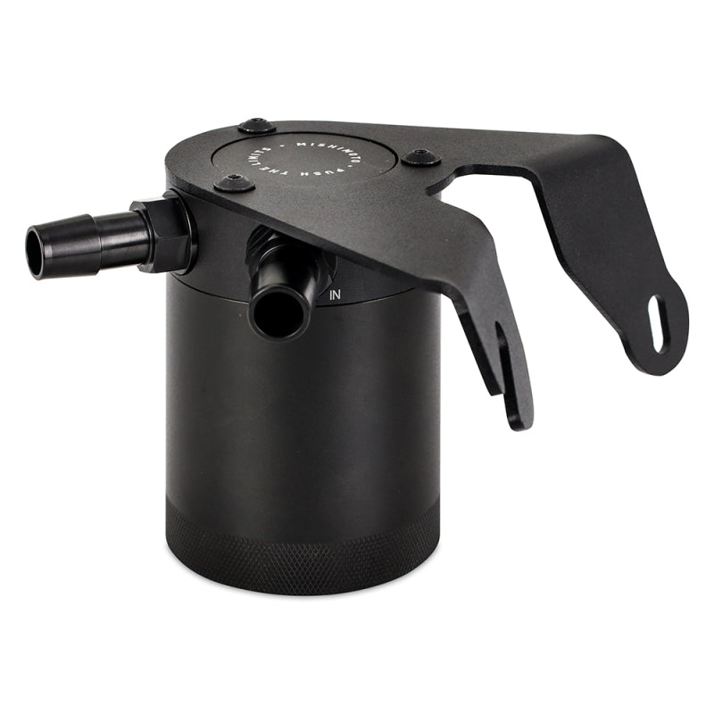 Mishimoto MMBCC-BR23-21P 2021+ Ford Bronco 2.3L Baffled Oil Catch Can - PCV Side - Black