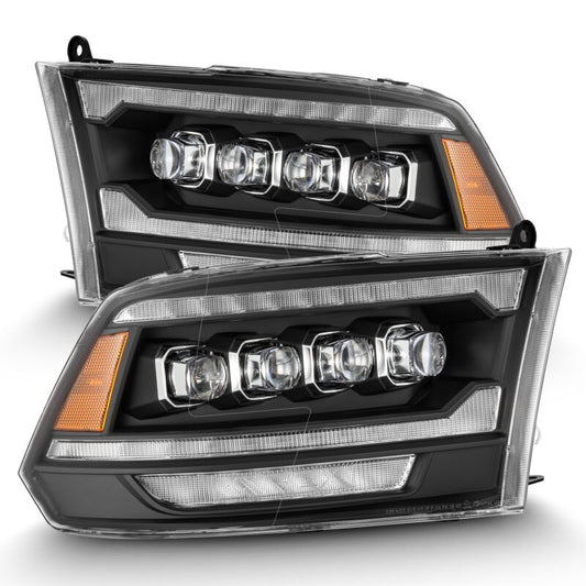 AlphaRex 880555 09-18 Dodge RAM 2500 NOVA LED Proj Headlights Plank Style Design Black w/ Activation Light