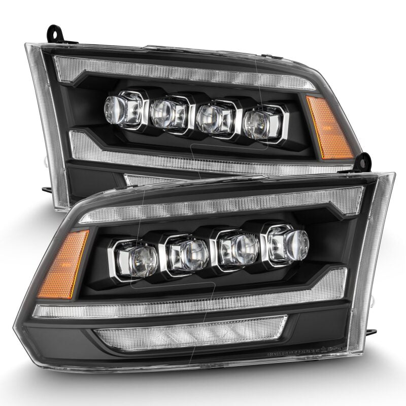 AlphaRex 880556 09-18 RAM 2500 NOVA LED Proj Headlights Plank Style Chrome w/Activ Light/Seq Signal/DRL