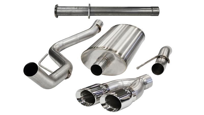 CORSA Performance 14760 Corsa 2011-2014 Ford F-150 Raptor 6.2L V8 145in Wheelbase Polished Xtreme Cat-Back Exhaust