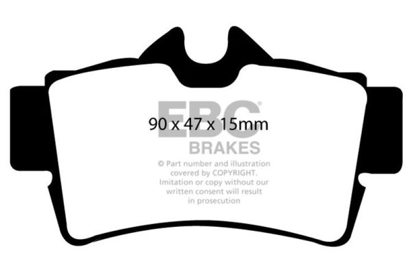 EBC DP41156/2R 94-04 Ford Mustang 4.6 Cobra Yellowstuff Rear Brake Pads
