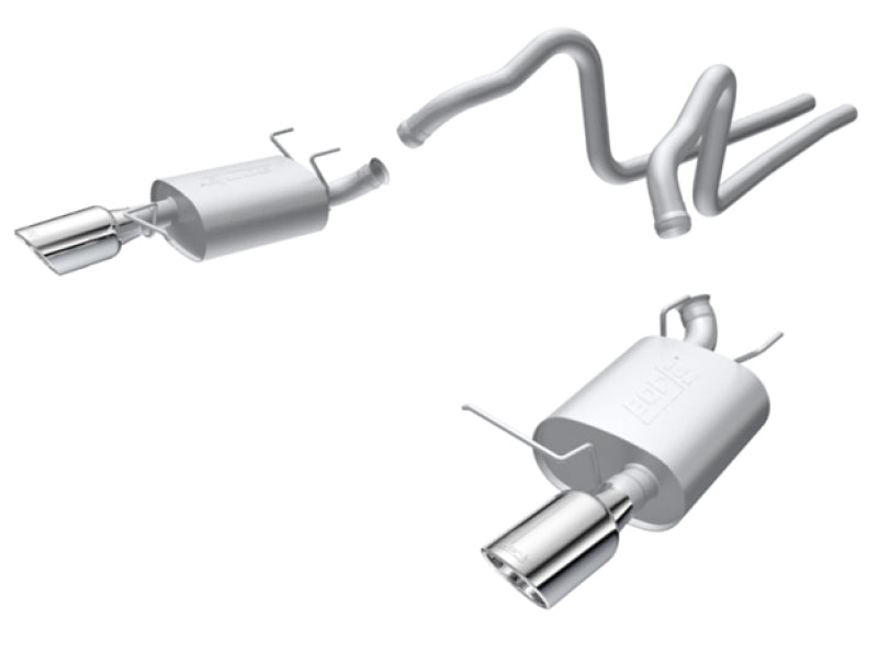 Borla 140375 2011 Ford Mustang 3.7L 6cyl 6spd RWD SS S-Type Catback Exhaust
