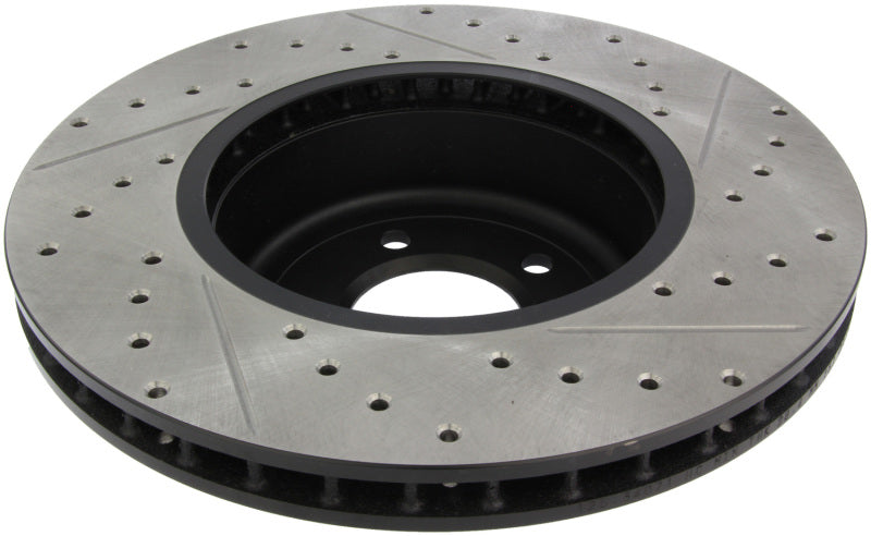 Stoptech 127.34071R StopTech 08-09 BMW 535 Series / 04-09 545i/550i/645Ci/650i Slotted & Drilled Right Front Rotor
