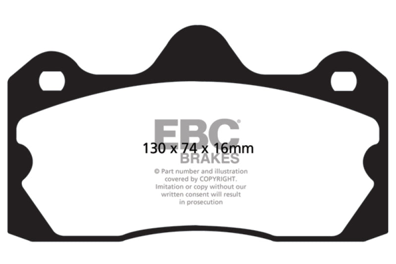 EBC DP4060R 10+ Lotus Evora 3.5 Yellowstuff Rear Brake Pads