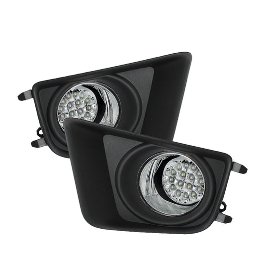 SPYDER 5075154 Spyder Toyota Tacoma 2012-2015 LED Fog Lights w/Switch Clear FL-LED-TTA2012-C