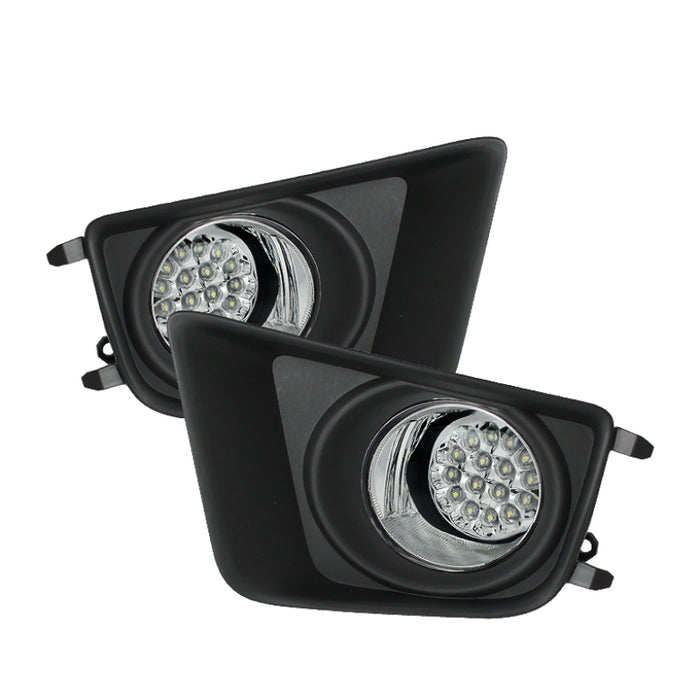 SPYDER 5075154 Spyder Toyota Tacoma 2012-2015 LED Fog Lights w/Switch Clear FL-LED-TTA2012-C