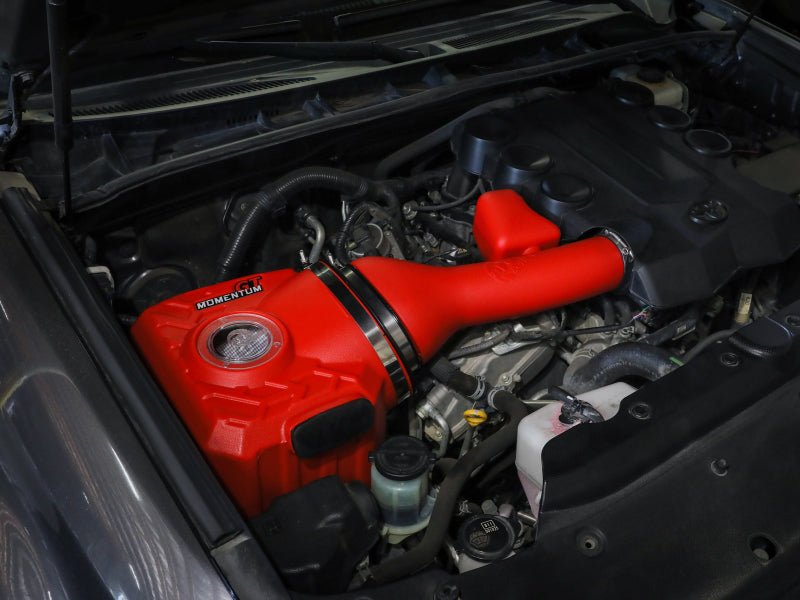 aFe 50-70095DR Momentum GT Red Edition Cold Air Intake System w/ Pro DRY S Filt Toyota FJ Cruiser 07-23 V6-4.0L