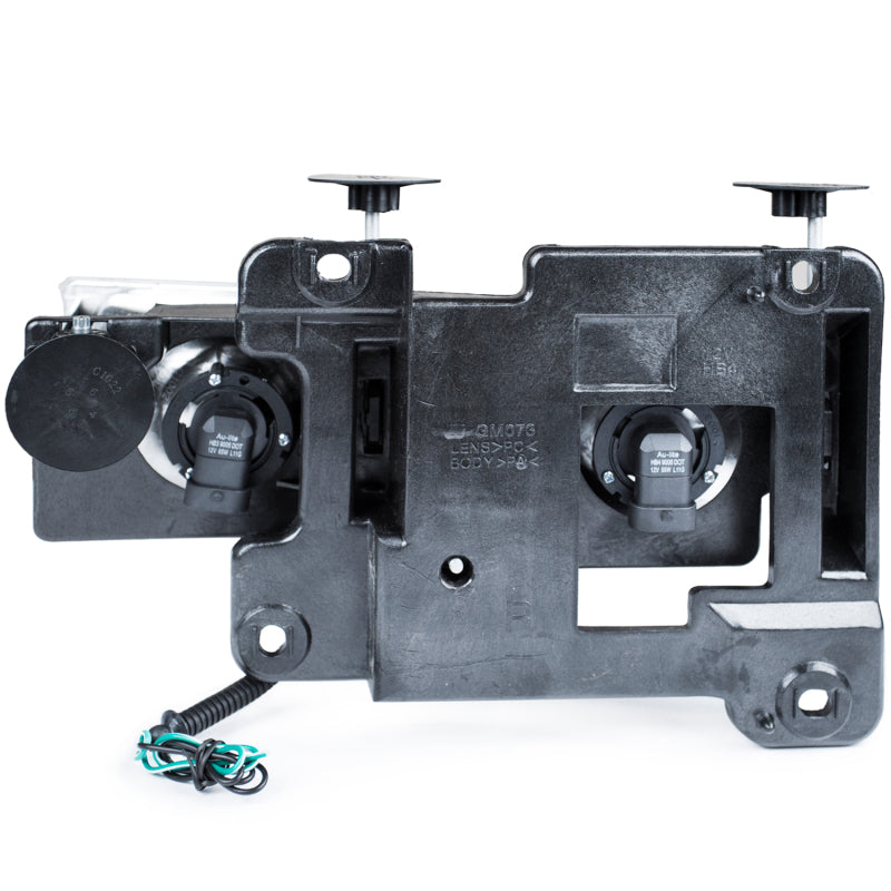 ANZO 111299 1988-1998 Chevrolet C1500 Crystal Headlights Black w/ Low - Brow