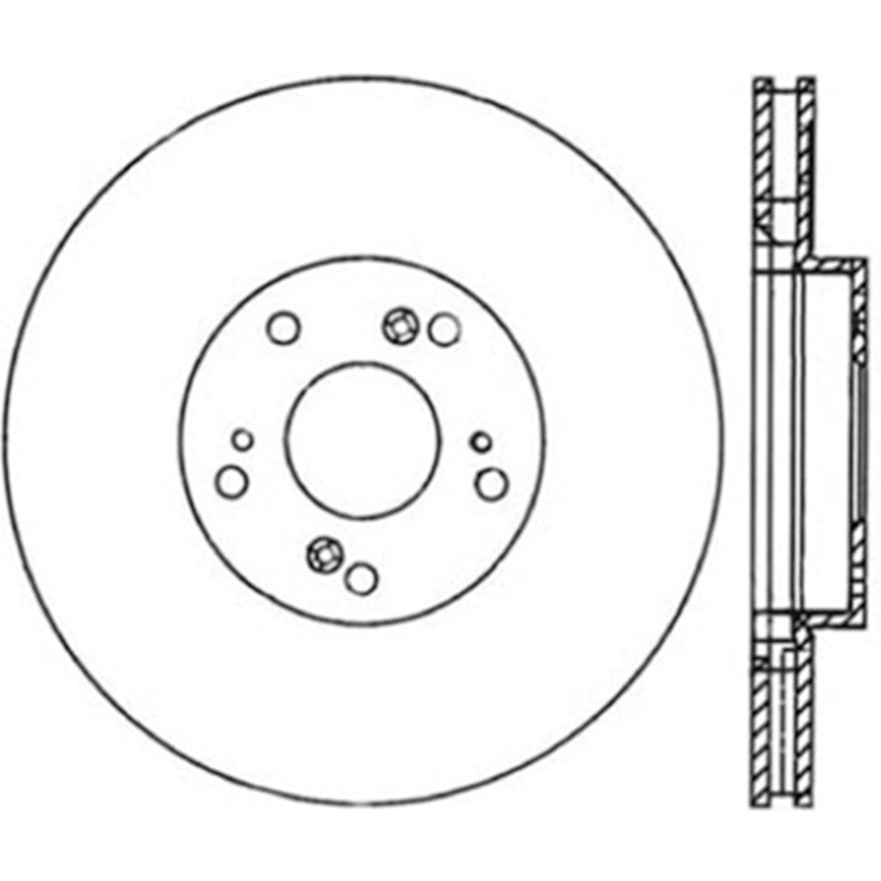 Stoptech 120.40057CRY 06-08 Honda Civic Si Front CRYO-STOP Rotor