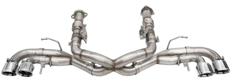 CORSA Performance 21102 Corsa 20-25 Corvette C8 3in Xtreme Cat-Back Exhaust 4.5in Pol Quad Tips - Integrates stock AFM Valve