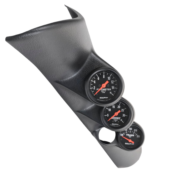 AutoMeter 7092 Autometer 98-02 RAM L6-5.9L Diesel A-Pillar Z-Gauge Kit Boost/EGT/Trans 35PSI / 1600 Deg / 250 Deg