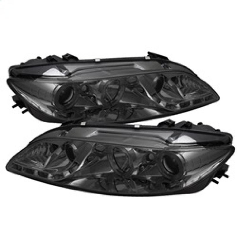 SPYDER 5042545 Spyder Mazda 6 03-05 With Fog Lights Projector Headlights LED Halo DRL Smke PRO-YD-M603-FOG-DRL-SM
