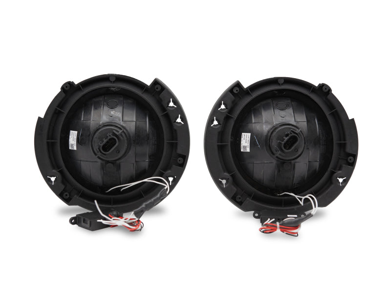 Raxiom J121871 07-18 Jeep Wrangler JK LED Halo Headlights- Chrome Housing (Clear Lens)