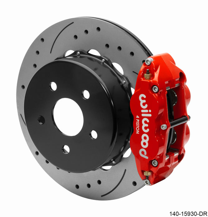 Wilwood 140-15930-DR Superlite 4R Rear Brake Kit 14.00 Red 2018-Up Jeep JL SRP w/Lines