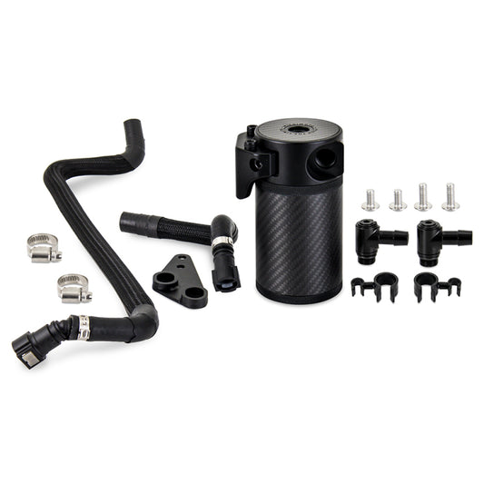 Mishimoto MMBCC-C8-20PCF 2020+ Chevrolet Corvette C8 Baffled Oil Catch Can Kit (PCV Side) - Carbon Fiber