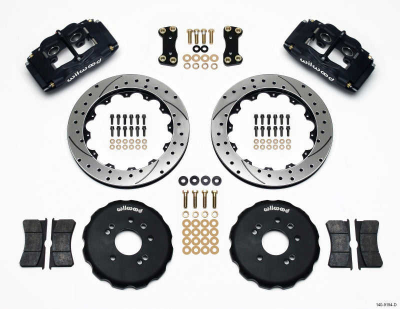 Wilwood 140-9194-D FSLI4 Front Hat Kit 13.00in Drilled Nissan 240SX