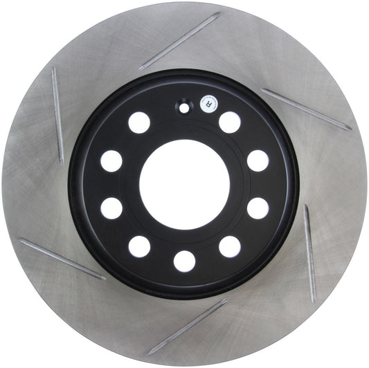 Stoptech 126.33099SR StopTech Power Slot 06-10 Audi A3 / 09 VW CC (Passat CC) / 06-09 GTI Mk V Right Rear Slotted Rotor