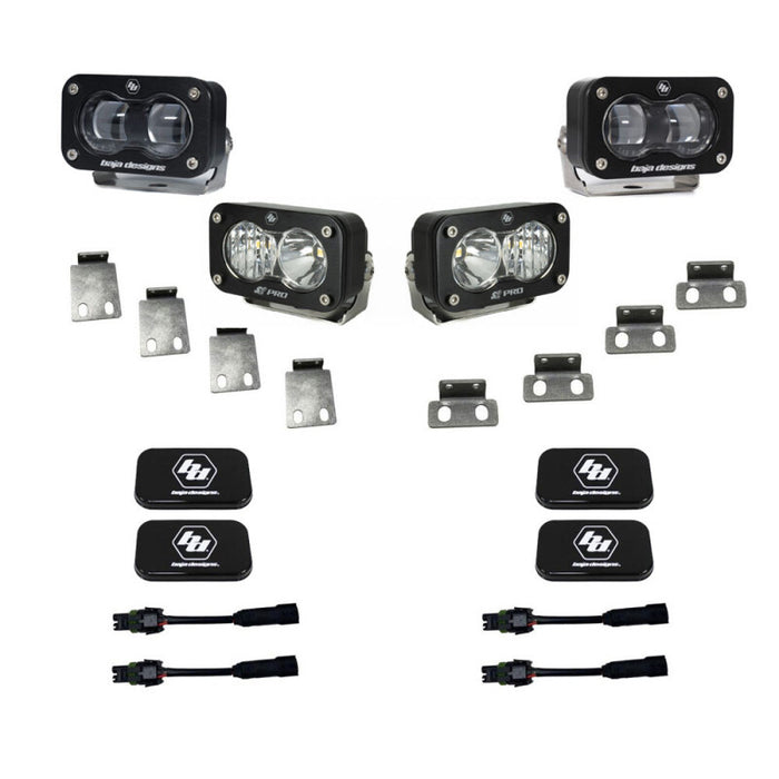Baja Designs 448182 21+ Ford Raptor S2 SAE Pro Fog Pocket Light Kit