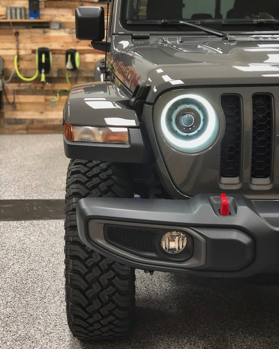 ORACLE Lighting 5839-504-PAU Oracle Jeep Wrangler JL Oculus Bi-LED Projector Headlights- Graphite Metallic - 5500K