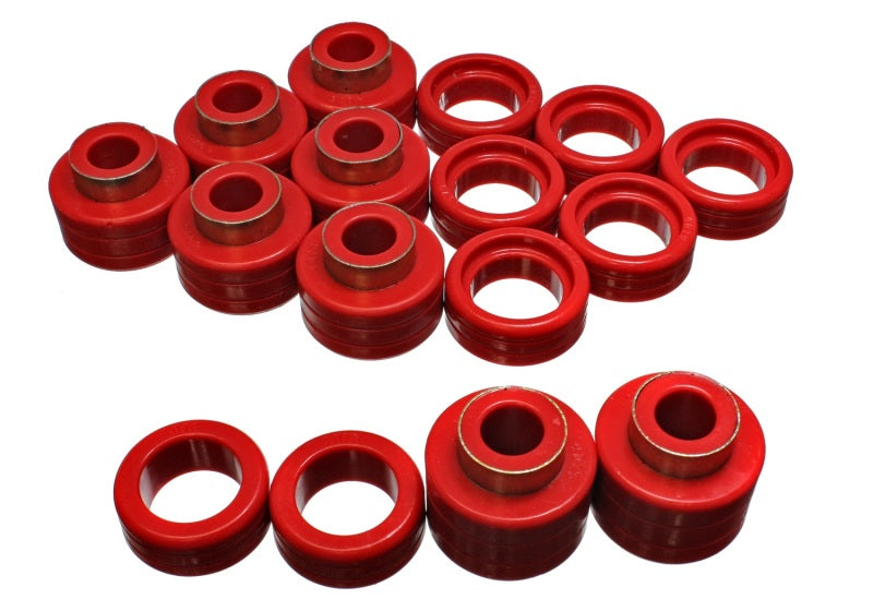 Energy Suspension 3.4122R Chevy Xtra Cab 2&4Wd Body Mts - Red