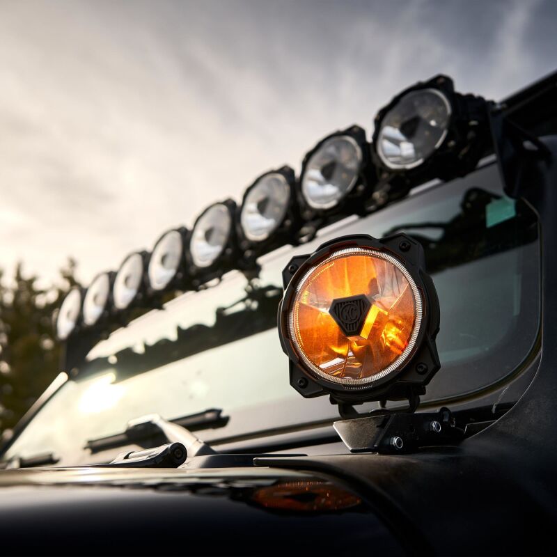 KC HiLiTES 91403 Gravity Titan LED 6in. - Pair Pack (Wide-40 Beam)